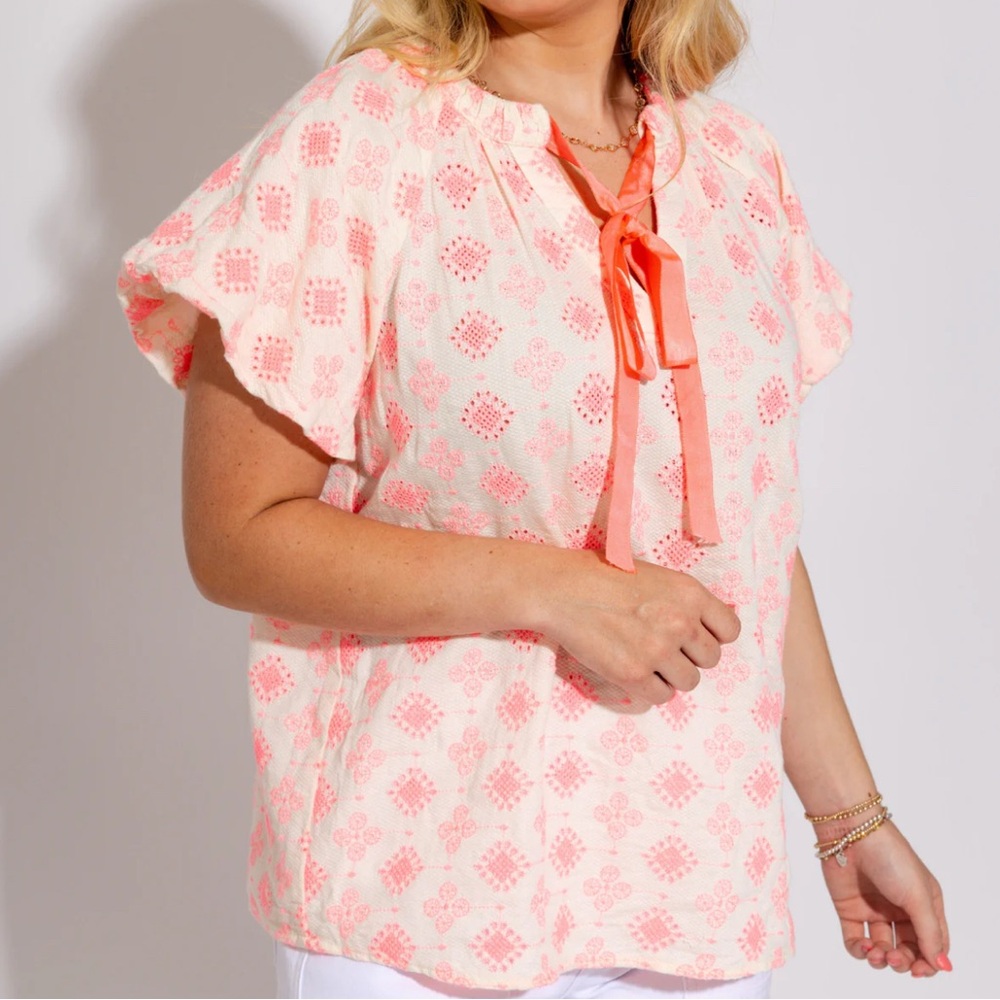 NEW IVY JANE popover and tie top